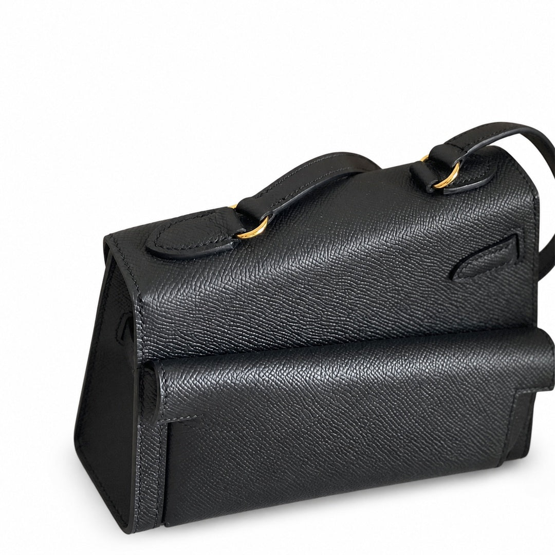 Hermès Kelly En Désordre 20cm Noir Epsom Calf Leather Gold Hardware