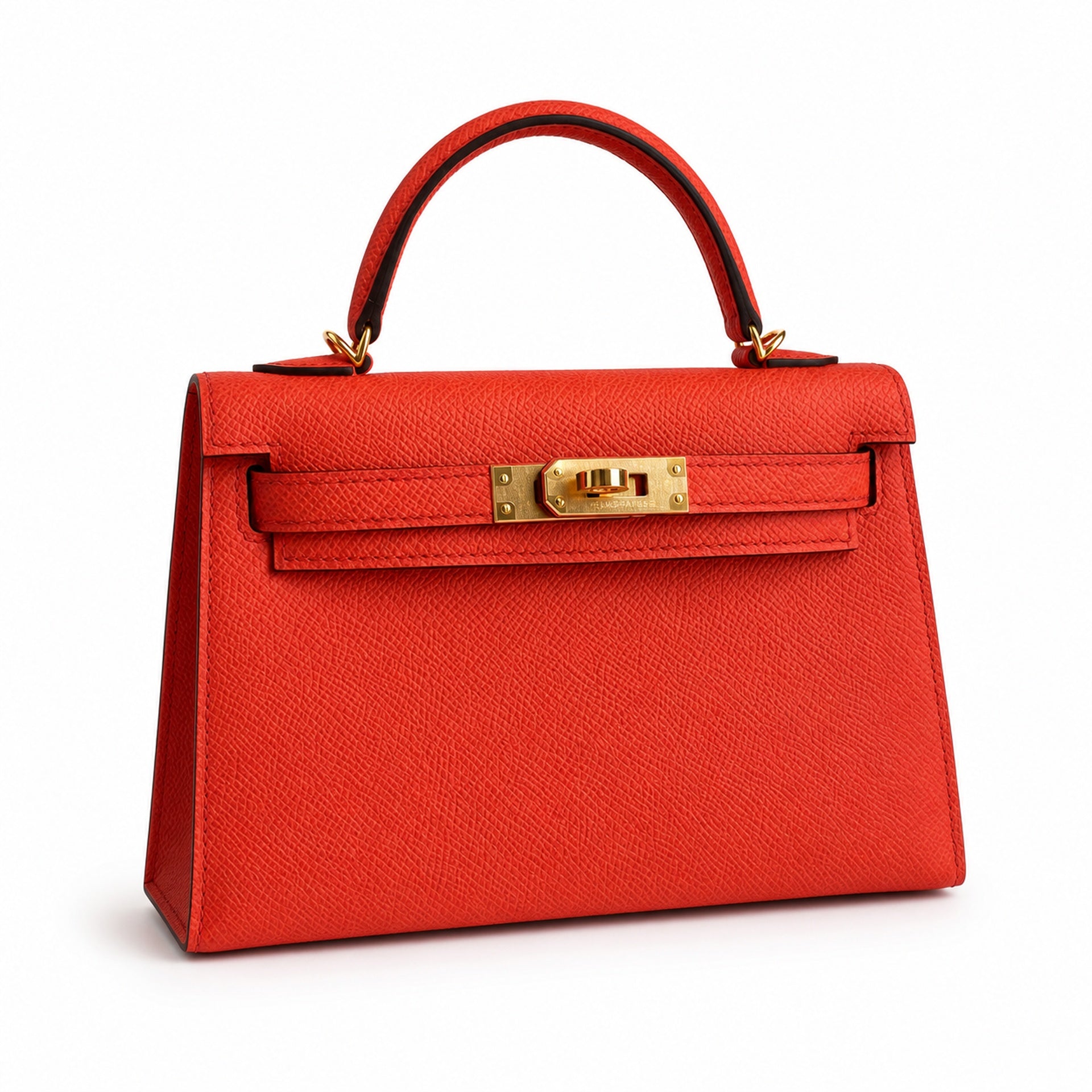 Hermès Kelly Sellier 19 Vermillon Epsom Calf Leather Gold Hardware