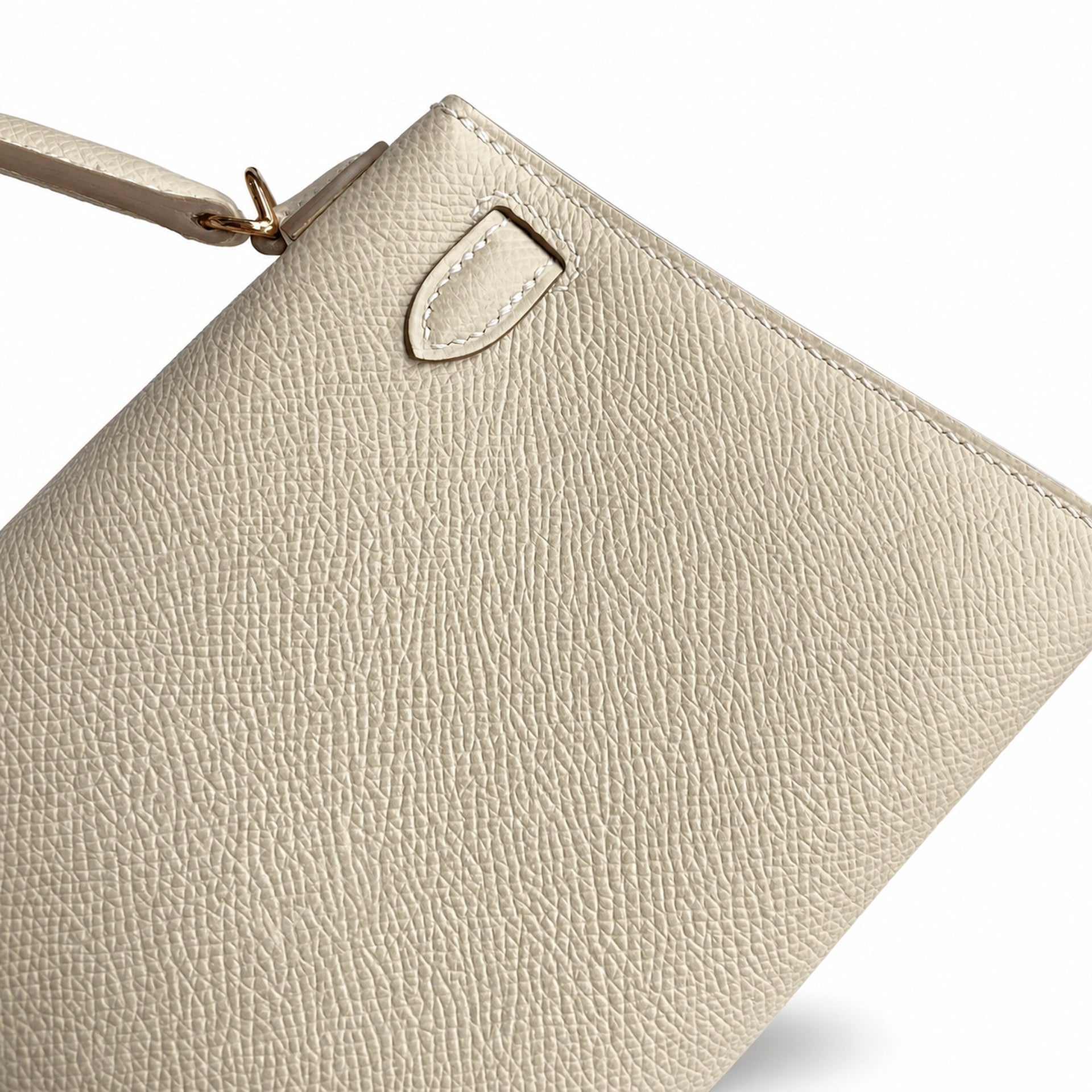 Hermès Mini Kelly II 19cm Milkshake Epsom Calf Leather Rose Gold Hardware