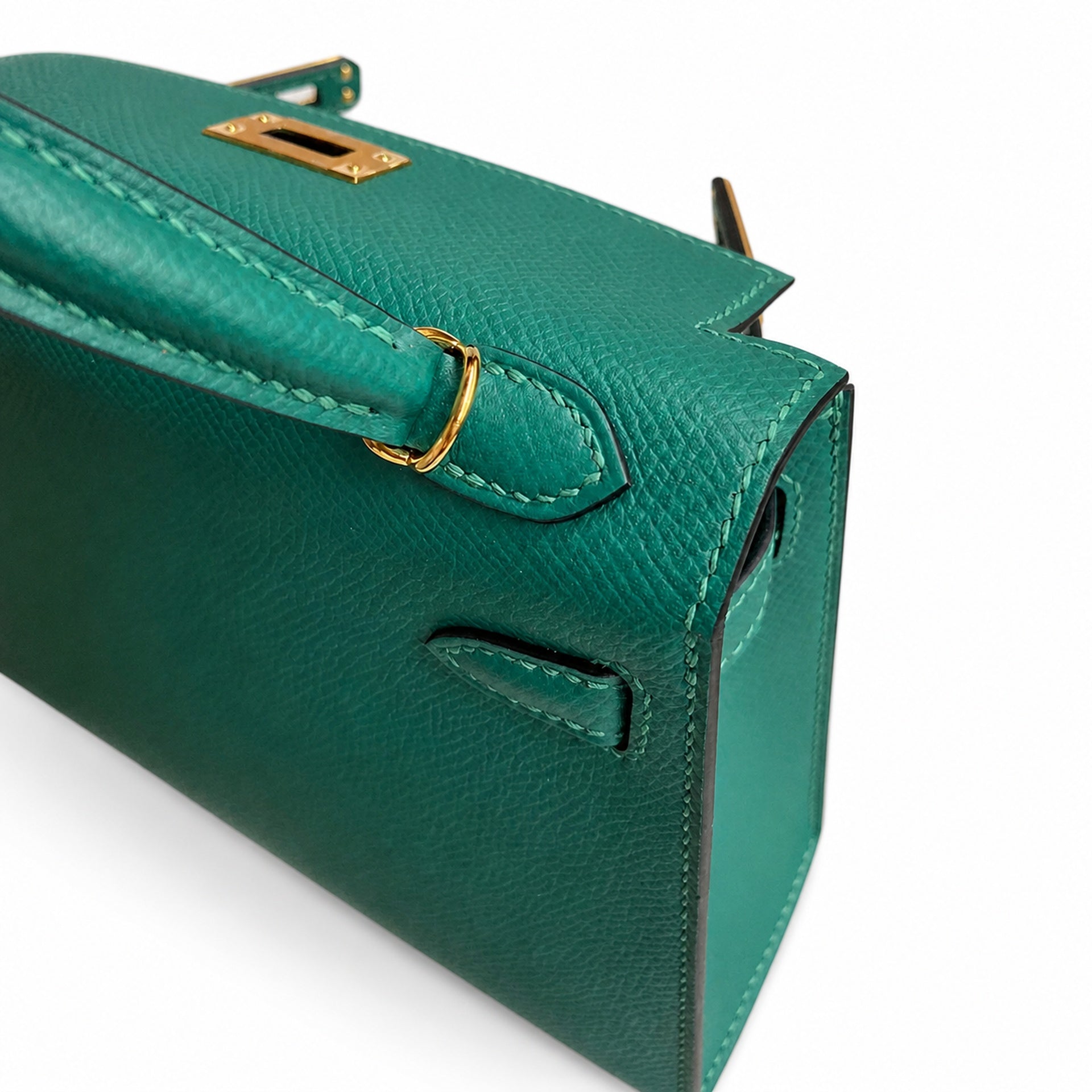 Hermès Kelly Sellier 19 Vert Malachite Epsom Gold Hardware