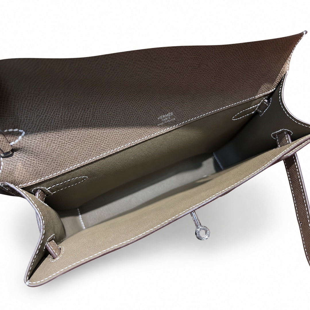 Kelly Depeches 25cm Epsom leather Palladium Hardware