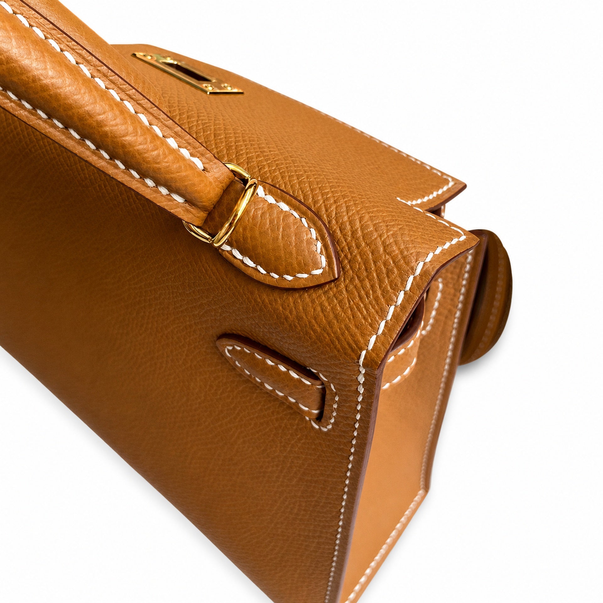 Hermès Mini Kelly II 19cm Gold Epsom Calf Leather Gold Hardware