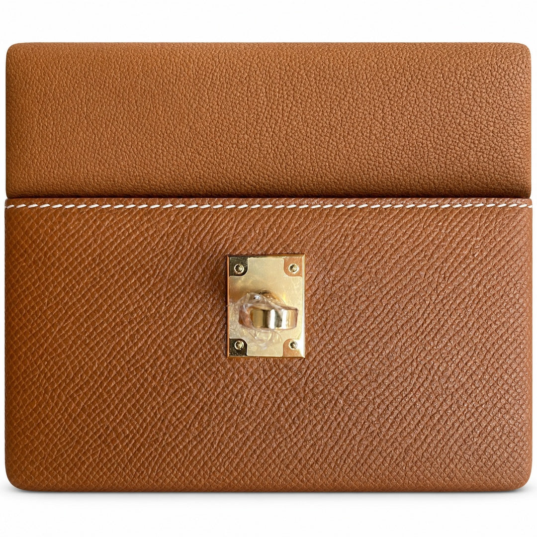 Hermès Kelly Desordre Sellier 20cm Gold Epsom Calf Leather Gold Hardware