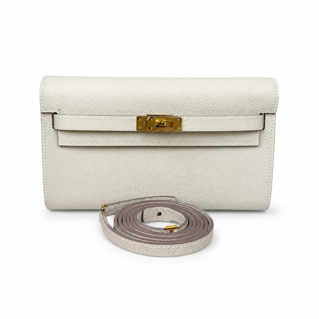 Hermès Kelly To Go 19.5 Craie Epsom Calf Leather Gold Hardware
