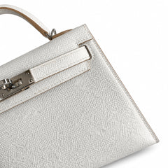 Hermès Kelly Sellier 19 Gris Perle Epsom Palladium Hardware