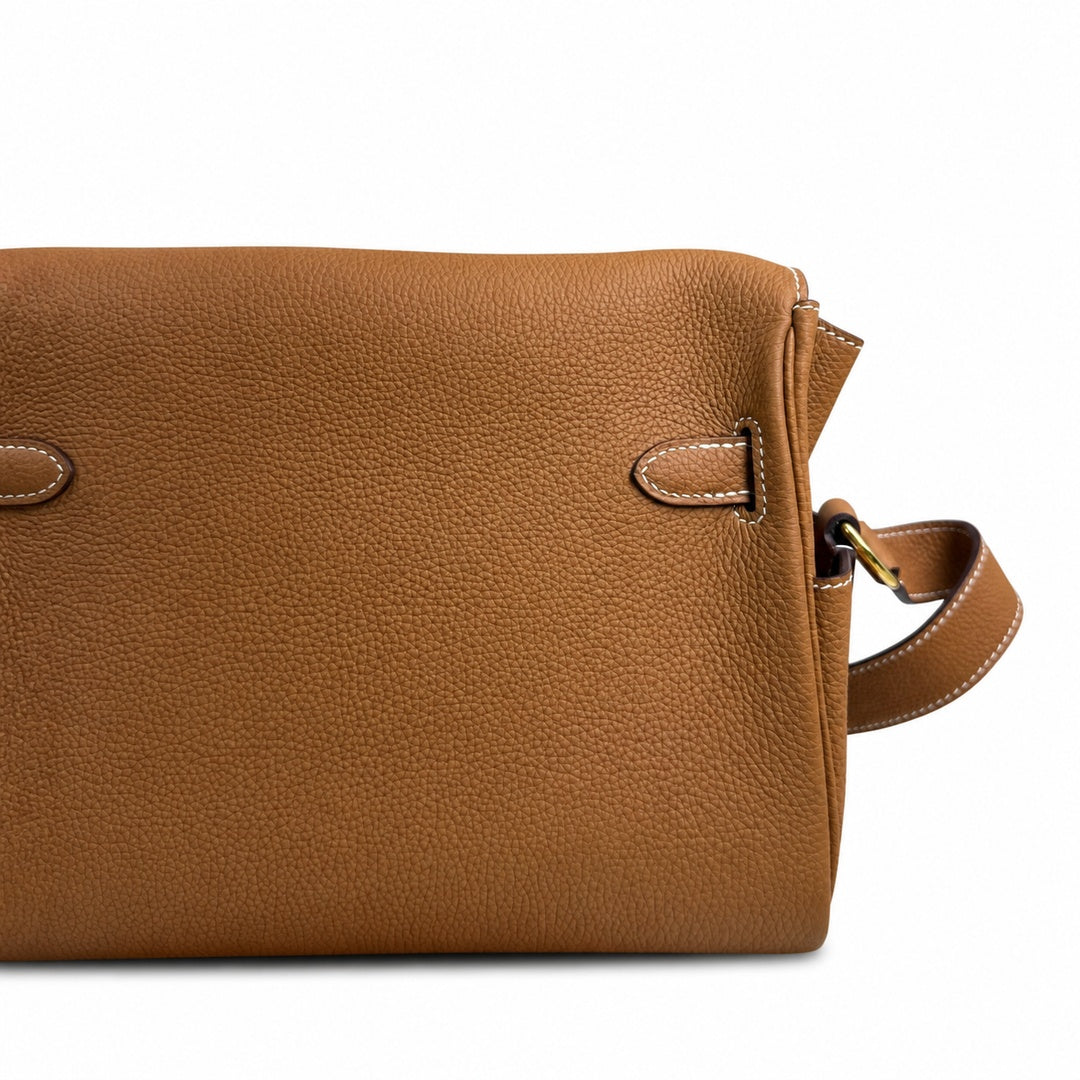 Kelly Messenger PM 27 Veau Togo, Gold, Gold Hardware