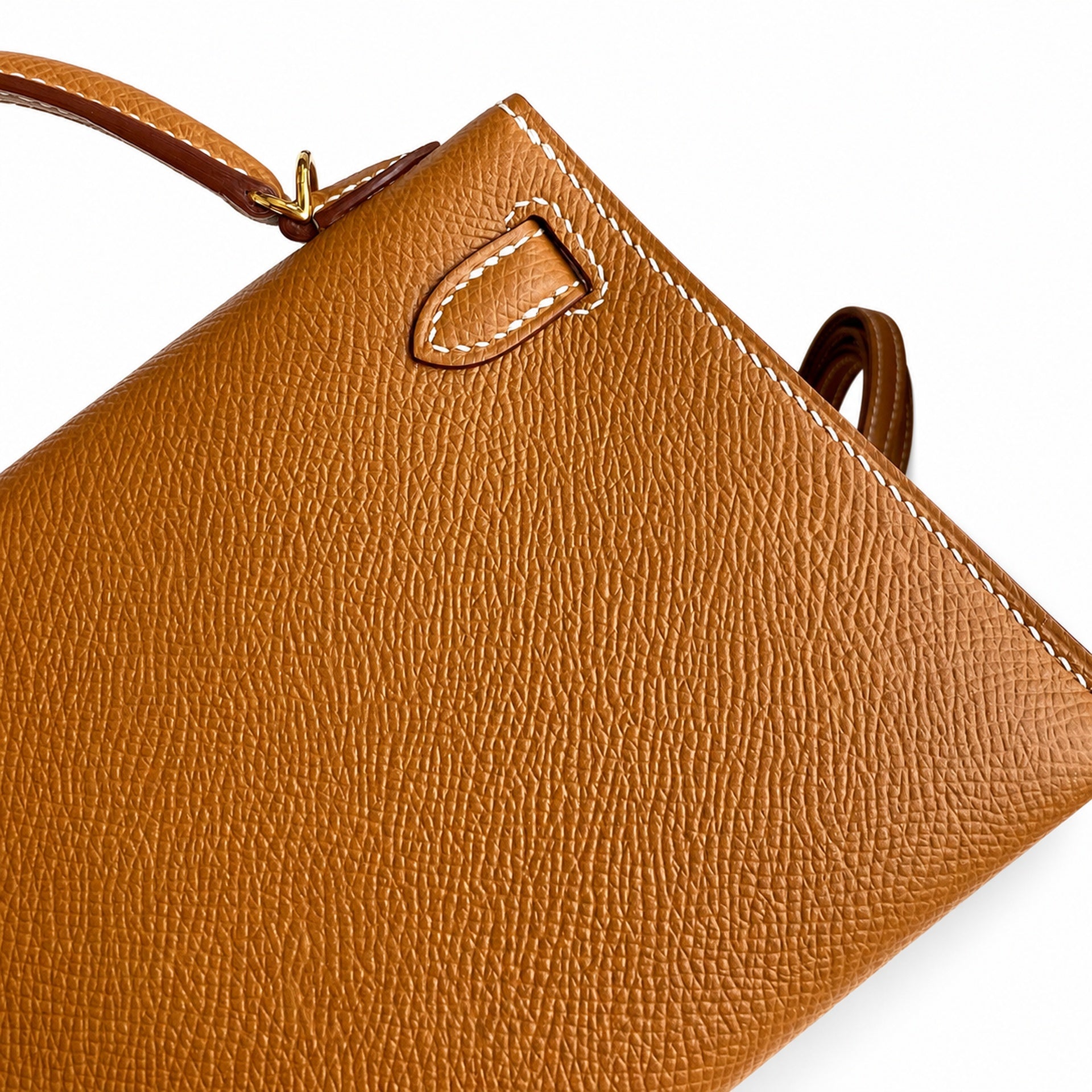 Hermès Mini Kelly II 19cm Gold Epsom Calf Leather Gold Hardware