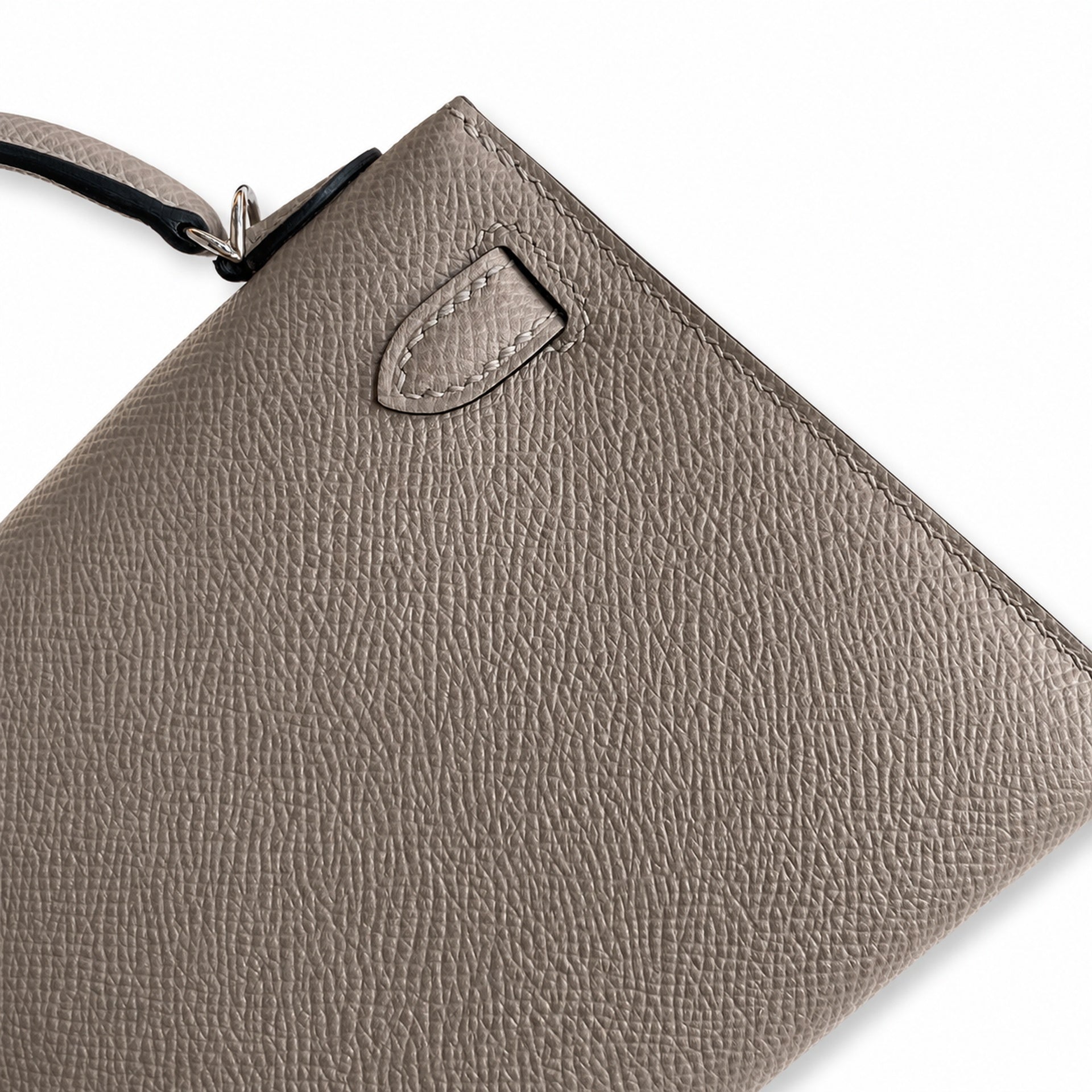 Hermès Kelly Sellier 19 Gris Asphalte Epsom Palladium Hardware
