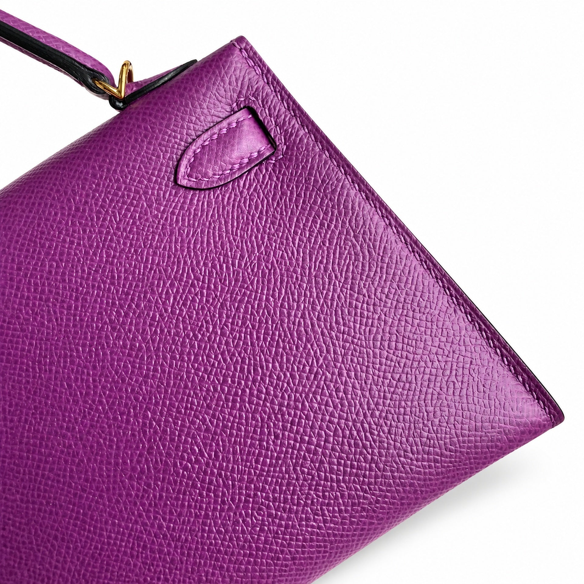 Hermès Kelly Sellier 19 Anémone Epsom Gold Hardware