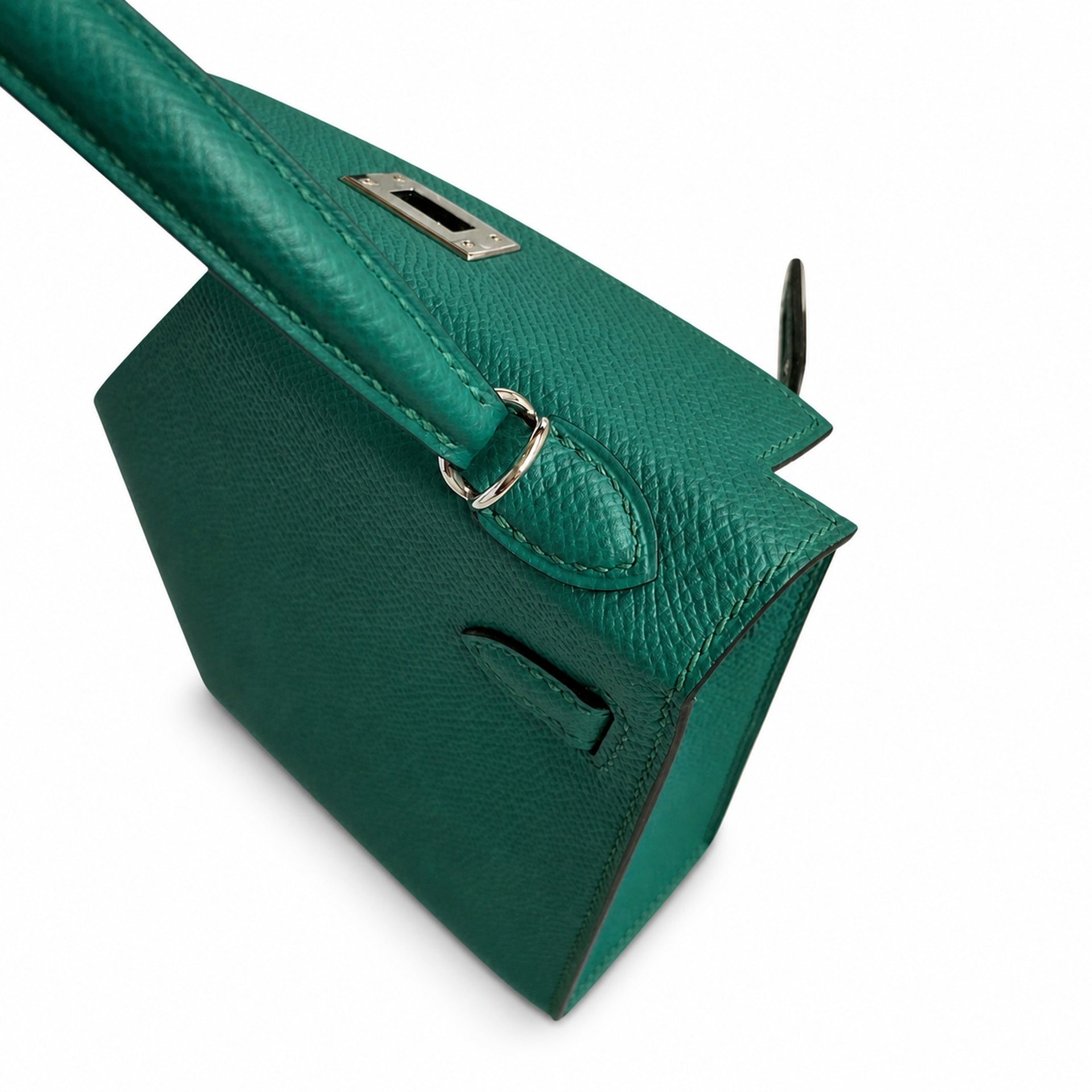 Hermès Kelly Sellier 19 Vert Malachite Epsom Palladium Hardware