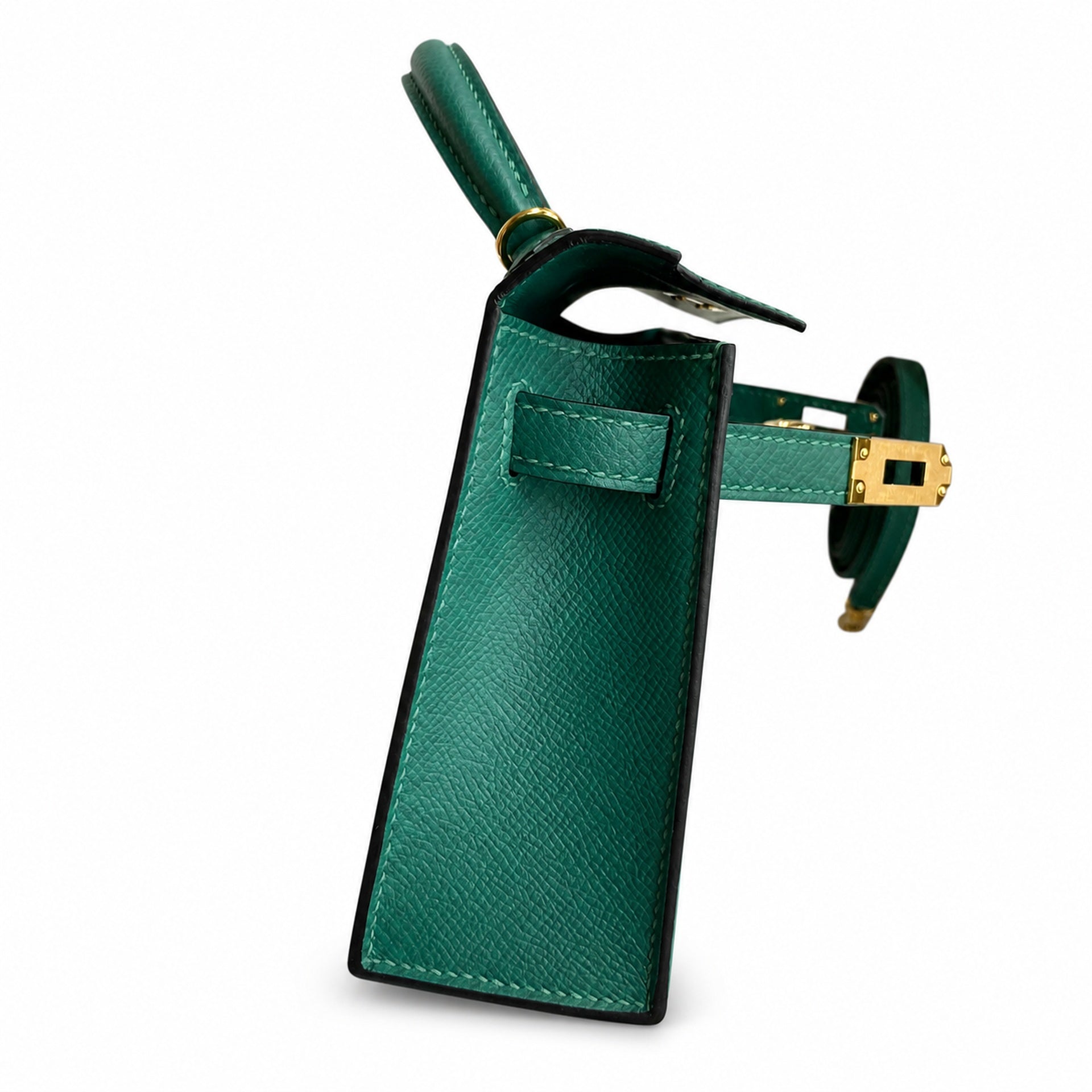 Hermès Kelly Sellier 19 Vert Malachite Epsom Gold Hardware