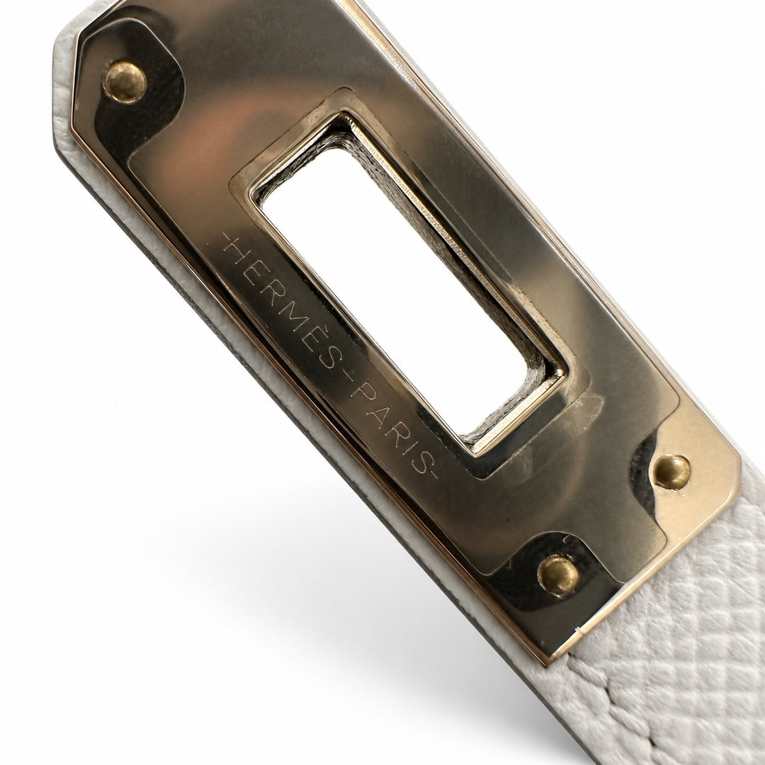 Hermès Mini Kelly II 22cm Bleu Brume Epsom Calf Leather Palladium Hardware