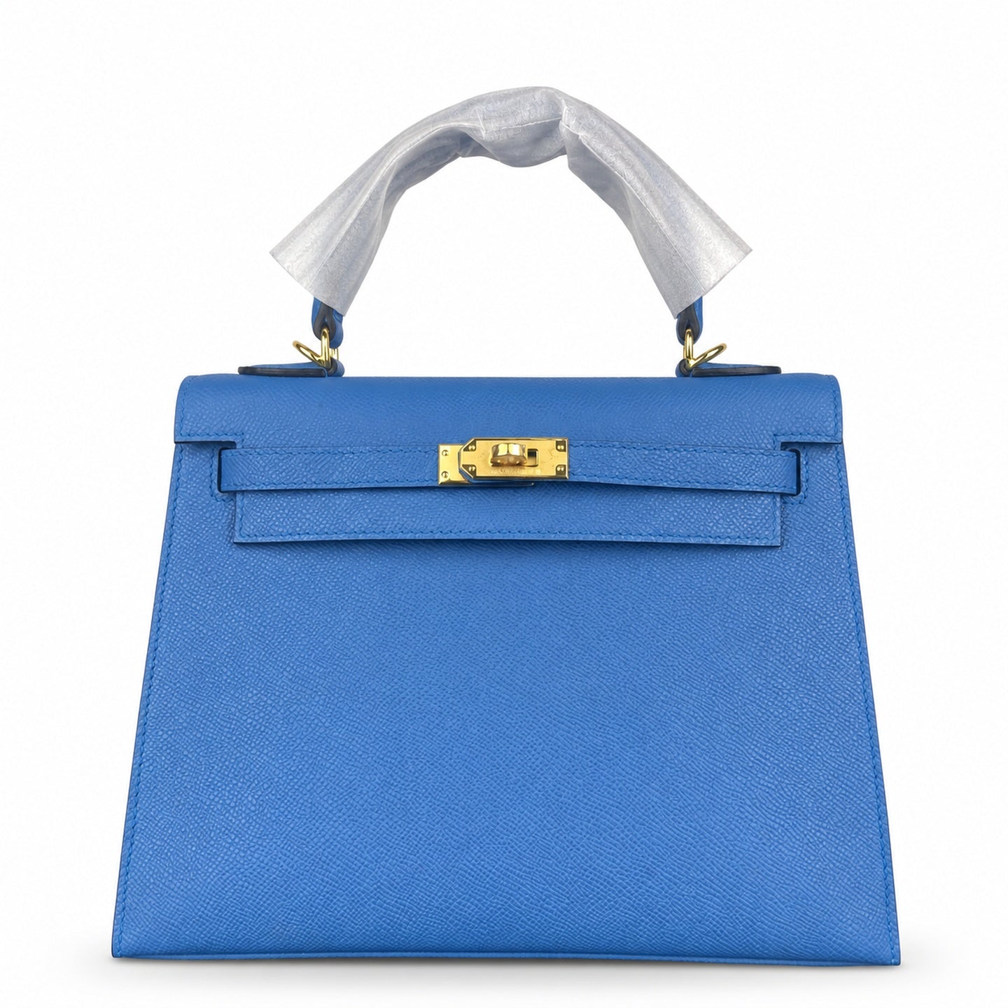 Hermès Kelly 25 Tanzania Blue Epsom Gold Hardware