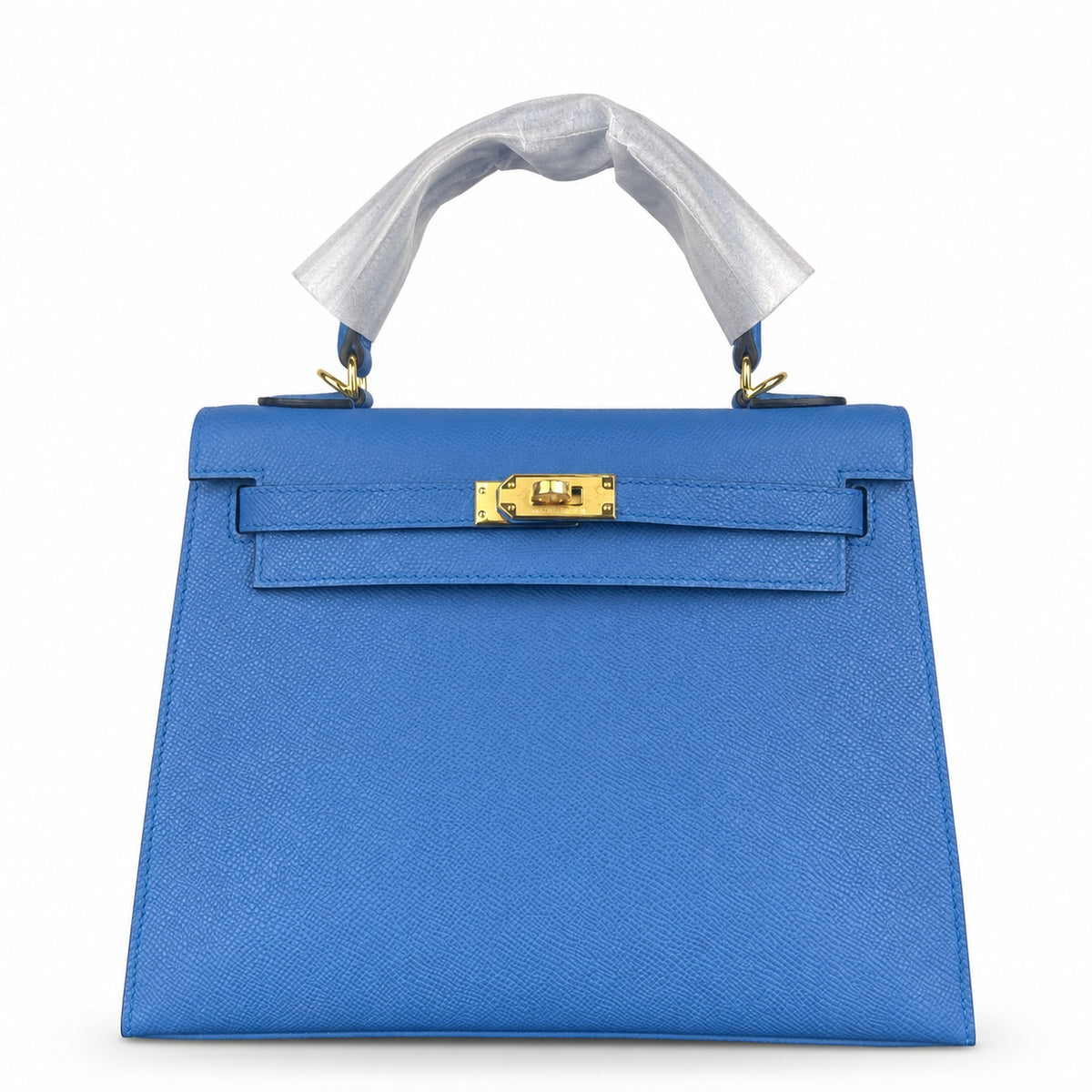 Hermès Kelly 25 Tanzania Blue Epsom Gold Hardware
