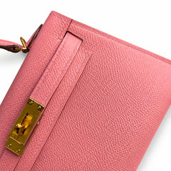 Hermès Kelly Sellier 19 Rose Confetti Epsom Gold Hardware