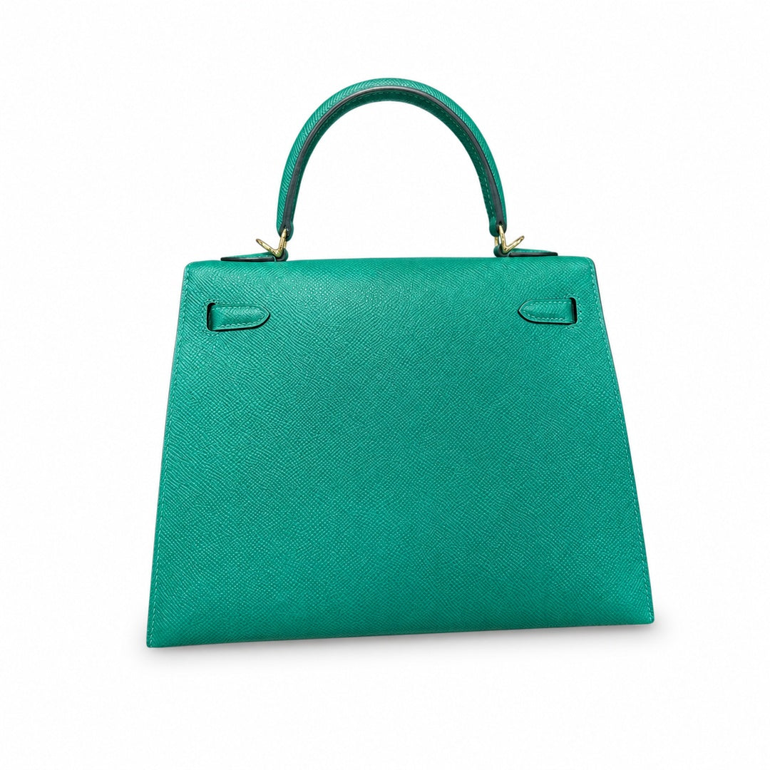 Hermès Kelly II 25cm Vert Vertigo Epsom Calf Leather Gold Hardware