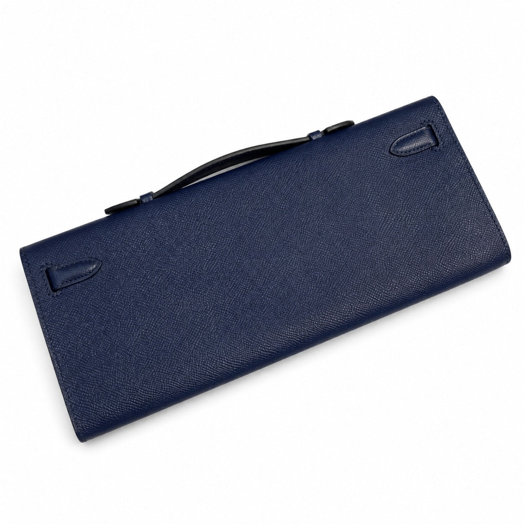 Hermès Kelly Cut 31 Bleu Saphir Epsom Palladium Hardware