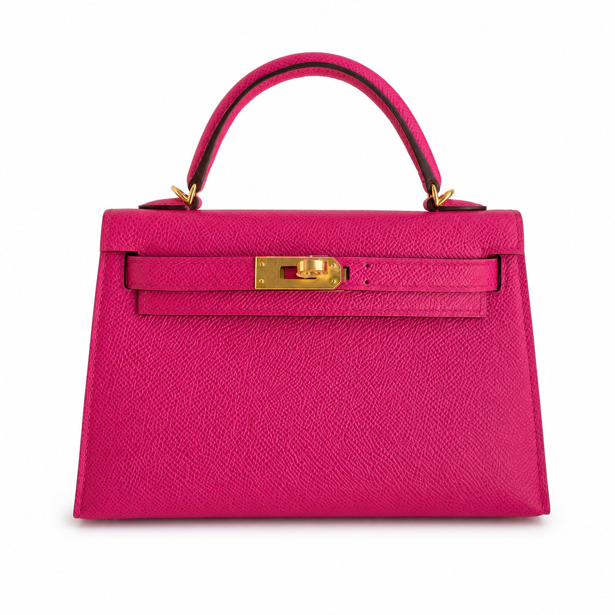 Hermès Kelly Sellier 19 Rose Jaipur Epsom Calf Leather Gold Hardware