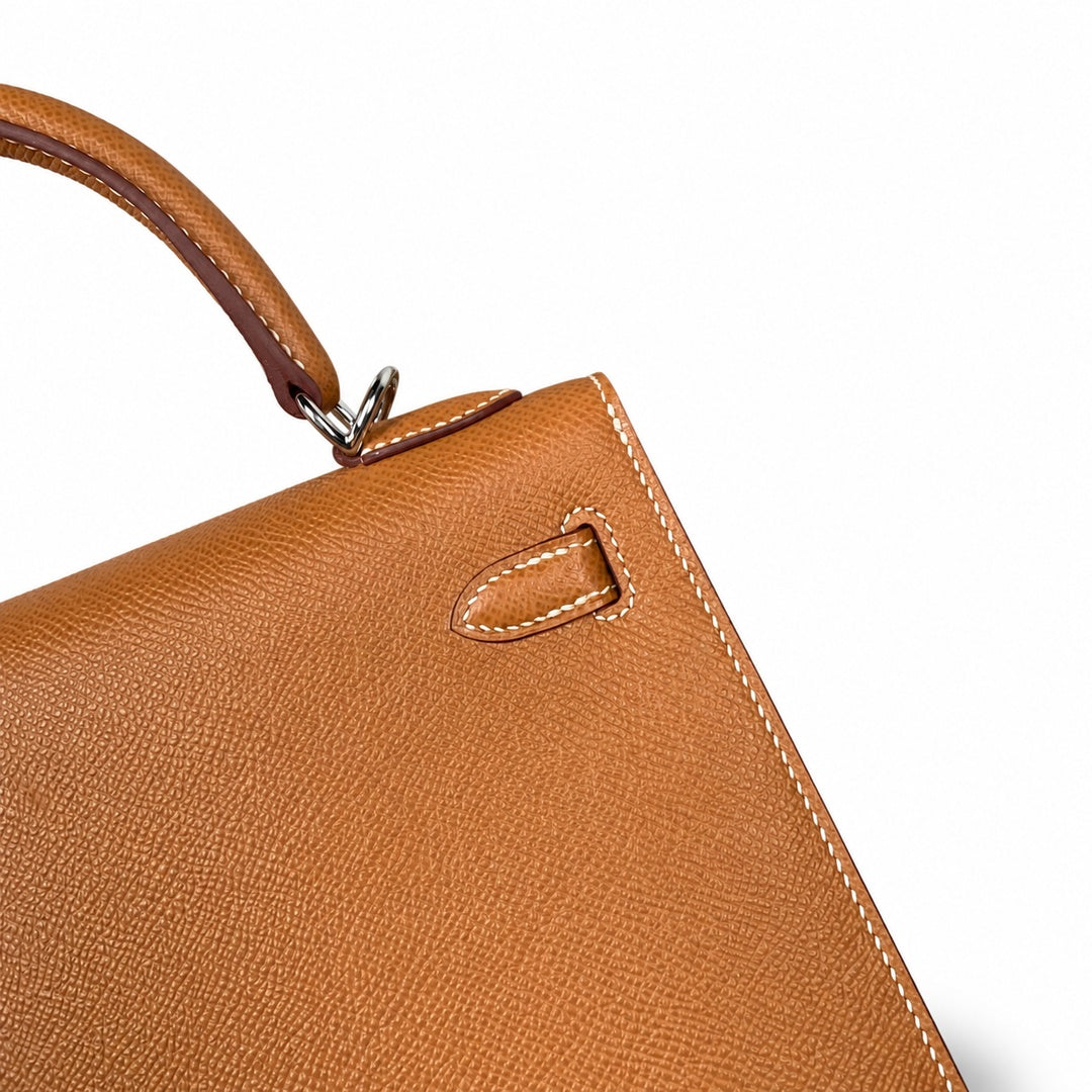 Hermès Kelly II 25cm Gold Epsom Calf Leather Palladium Hardware