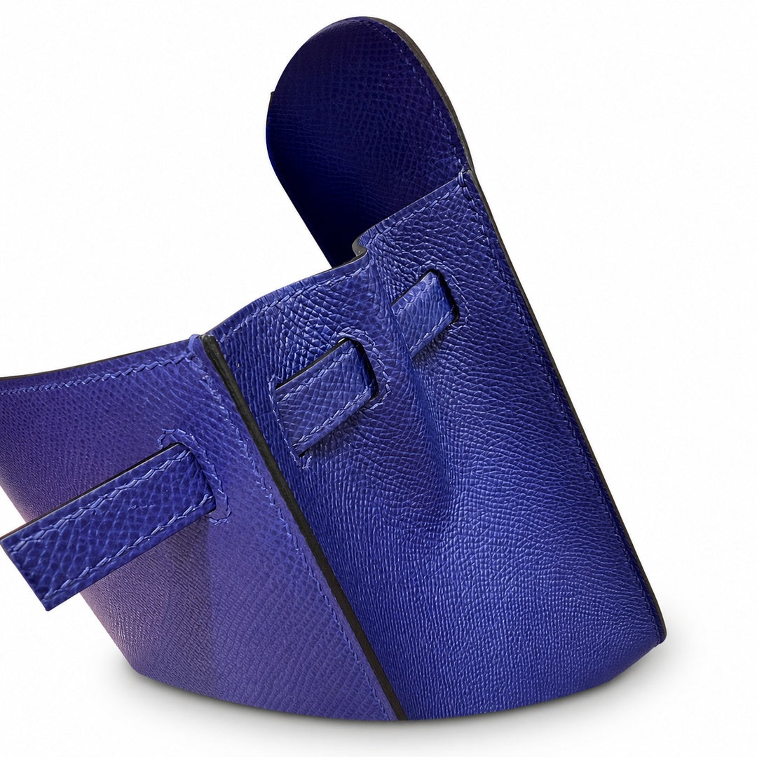 Hermès Kelly II 25cm Bleu Électrique Epsom Calf Leather Palladium Hardware