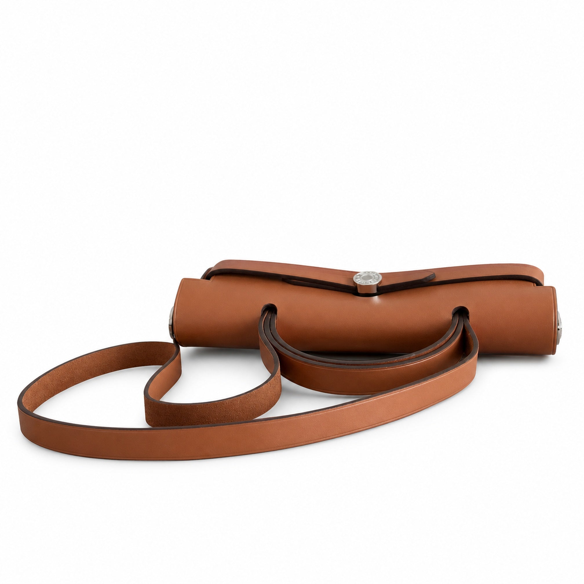 Hermès Herbag Zip 31 Beige Sable Plain Toile H / Fauve Vache Hunter Leather Palladium Hardware