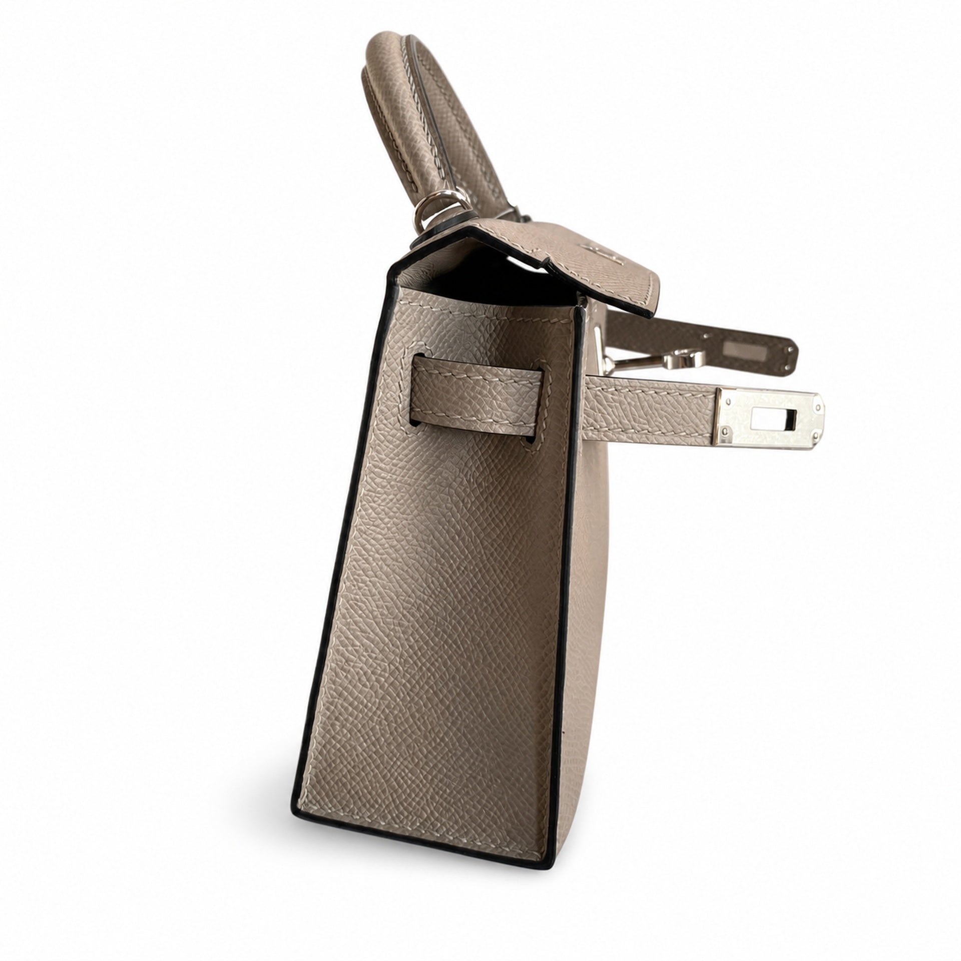 Hermès Kelly Sellier 19 Gris Asphalte Epsom Palladium Hardware