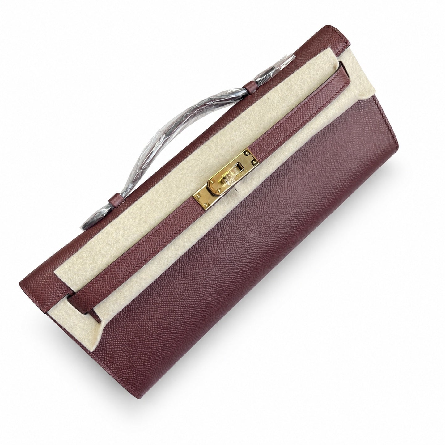 Hermès Kelly Cut 31 Clutch Epsom Leather Picture Burgundy