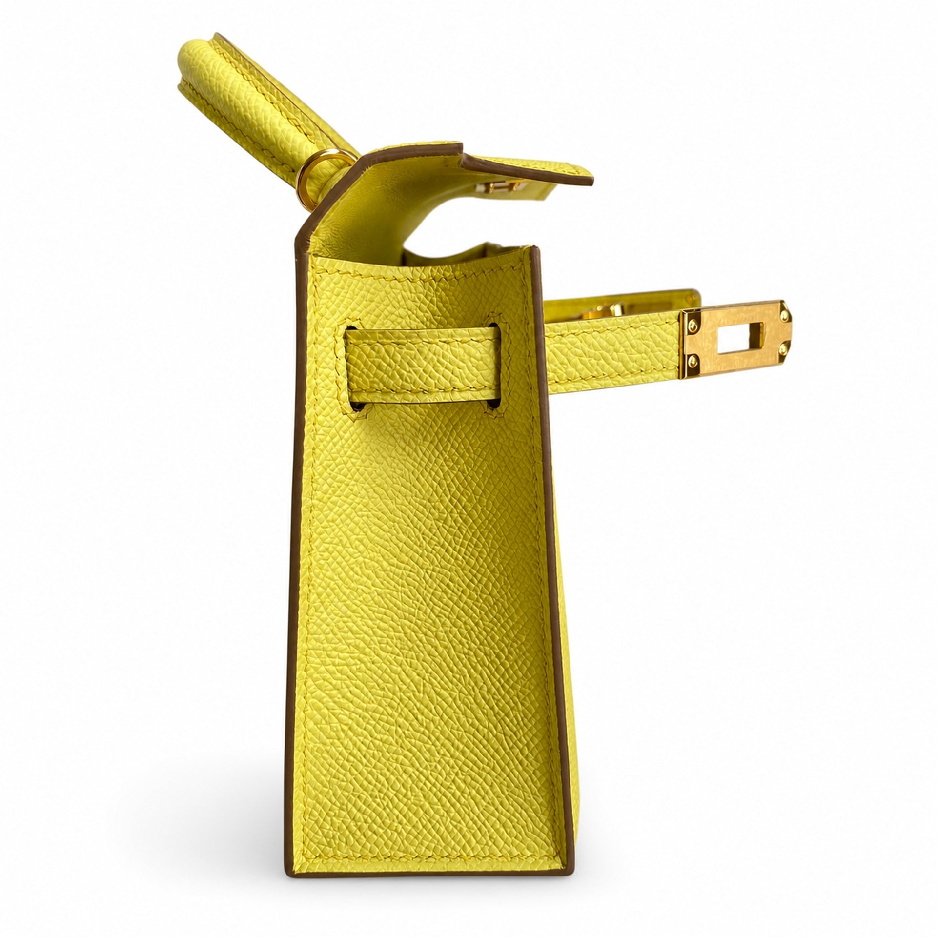 Hermès Kelly Sellier 19 Jaune Citron Epsom Gold Hardware