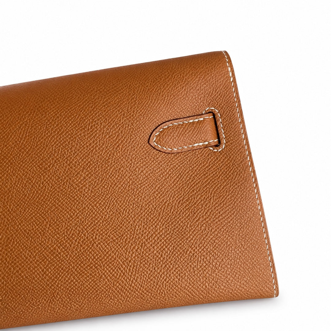 Hermès Kelly Dépêches 25cm Gold Epsom Calf Leather Gold Hardware