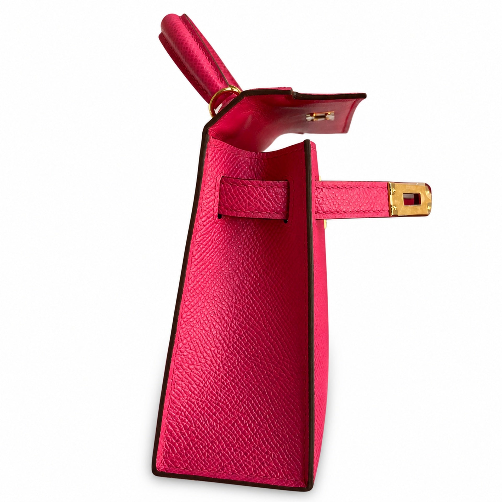 Hermès Kelly Sellier 19 Rose Jaipur Epsom Calf Leather Gold Hardware