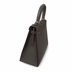 Hermès Kelly Sellier 25cm Pewter Epsom Calf Leather Palladium Hardware