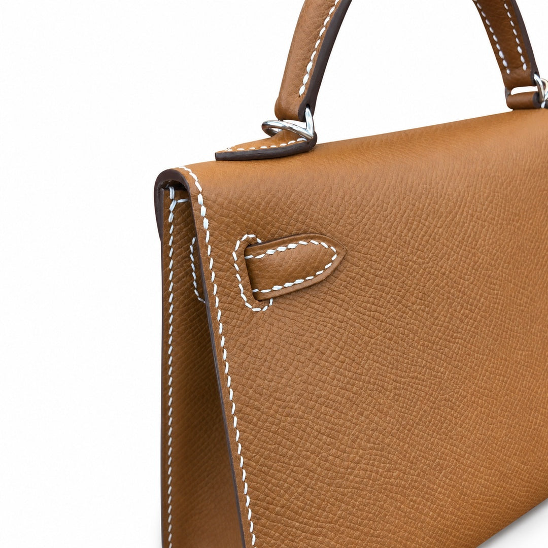 Hermès Kelly Sellier 19 Étoupe Epsom Palladium Hardware