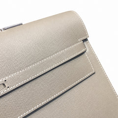 Hermès Kelly Briefcase 38cm Etoupe Epsom Calf Leather Palladium Hardware