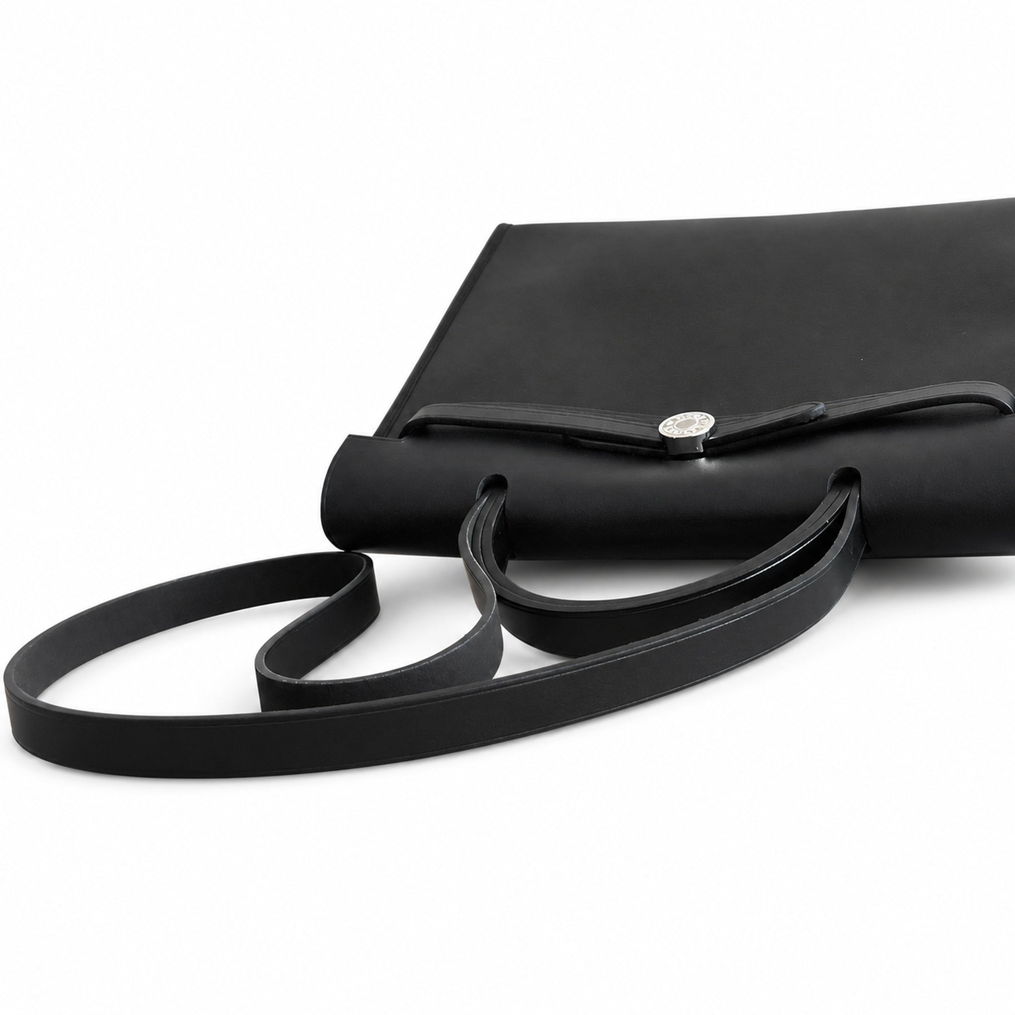 Hermès Herbag Zip 31 All Black Calf Leather Palladium Hardware