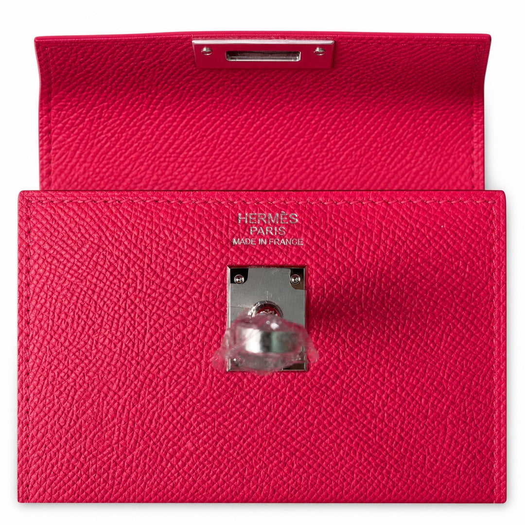 Hermès Kelly II 25cm Rouge Vif Epsom Calf Leather Palladium Hardware
