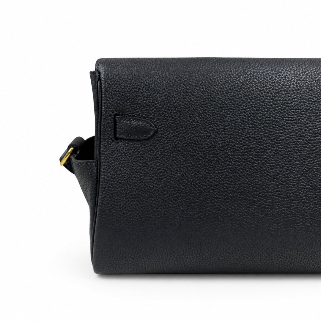 Hermès Kelly Messenger 27cm Noir Togo Calf Leather Gold Hardware