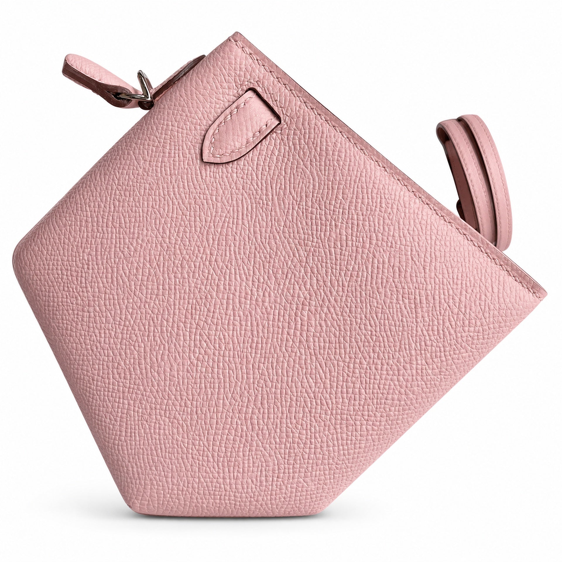 Hermès Kelly Sellier 19 Rose Sakura Epsom Palladium Hardware