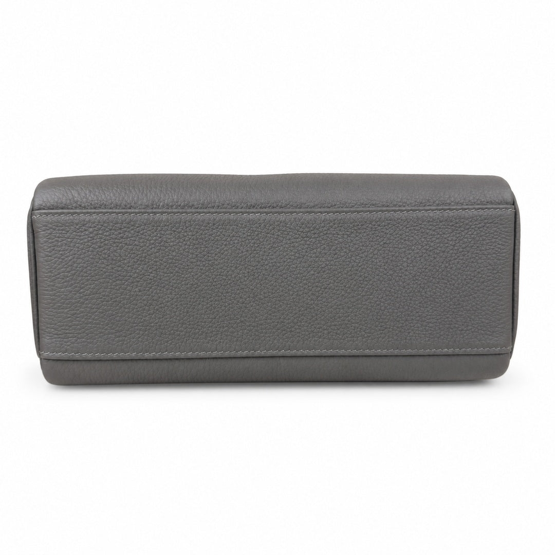 Kelly Messenger PM 27 Veau Togo, Gris Étain, Palladium Hardware