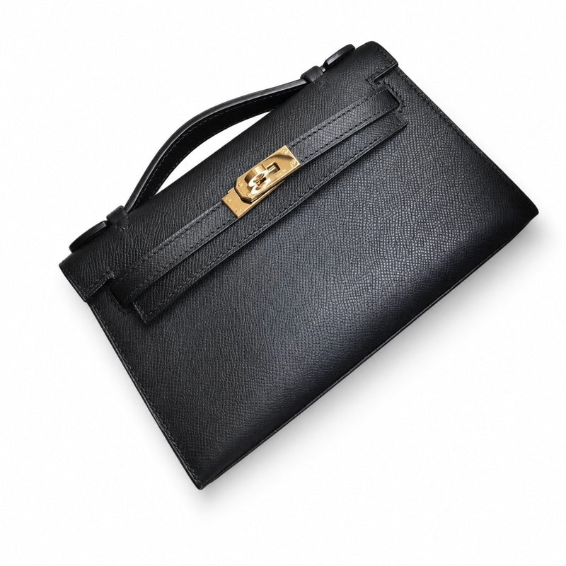 Hermès Mini Kelly II 22cm Noir Epsom Calf Leather Gold Hardware