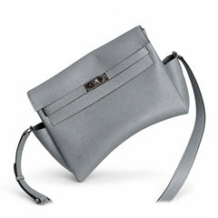Kelly Messenger GM 31 Veau Togo, Bleu Lin, Palladium Hardware