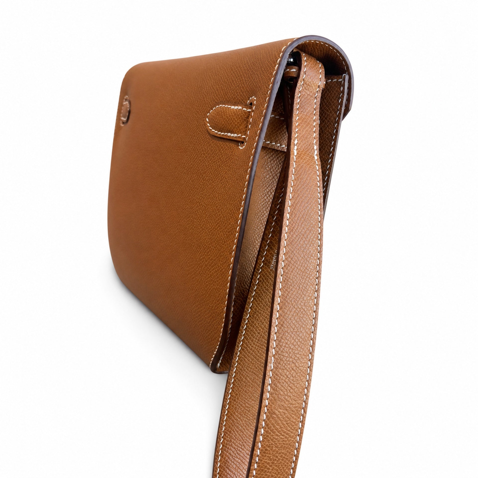 Hermès Kelly Dépêches 25 Fauve Epsom Calf Leather Gold Hardware