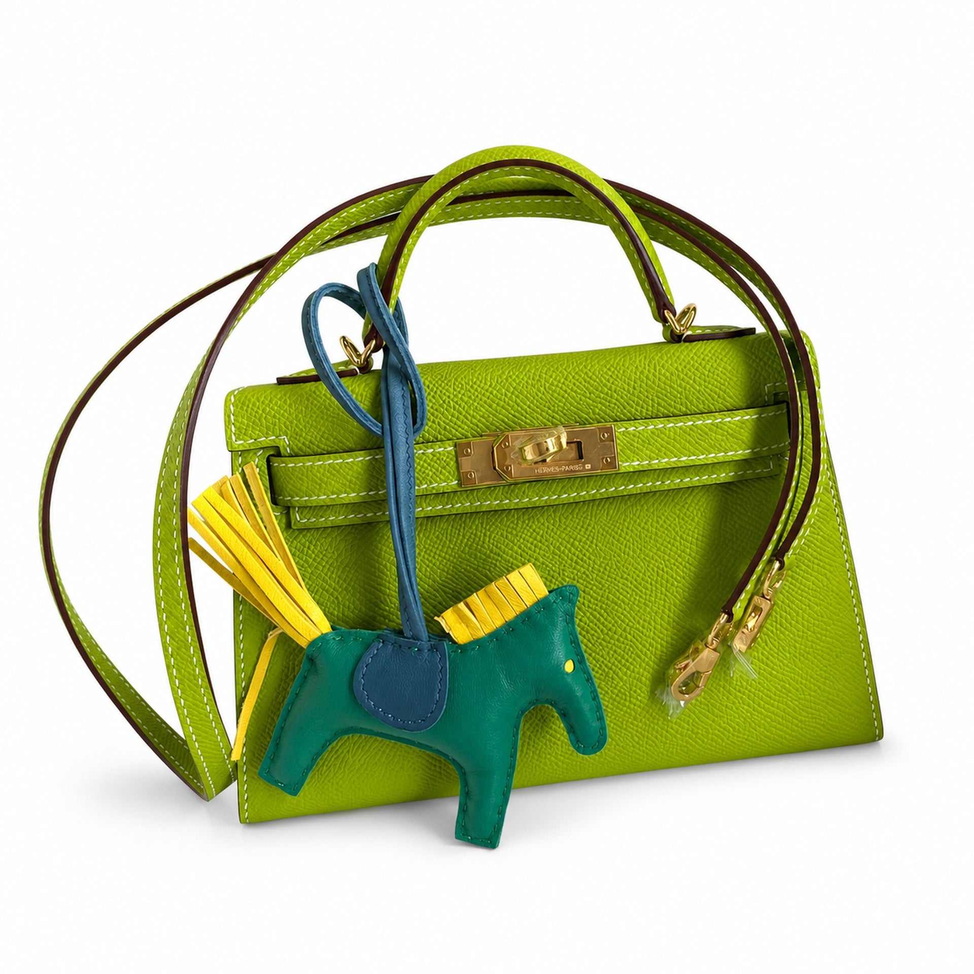 Hermès Kelly Sellier 19 Vert Pomme Epsom Gold Hardware