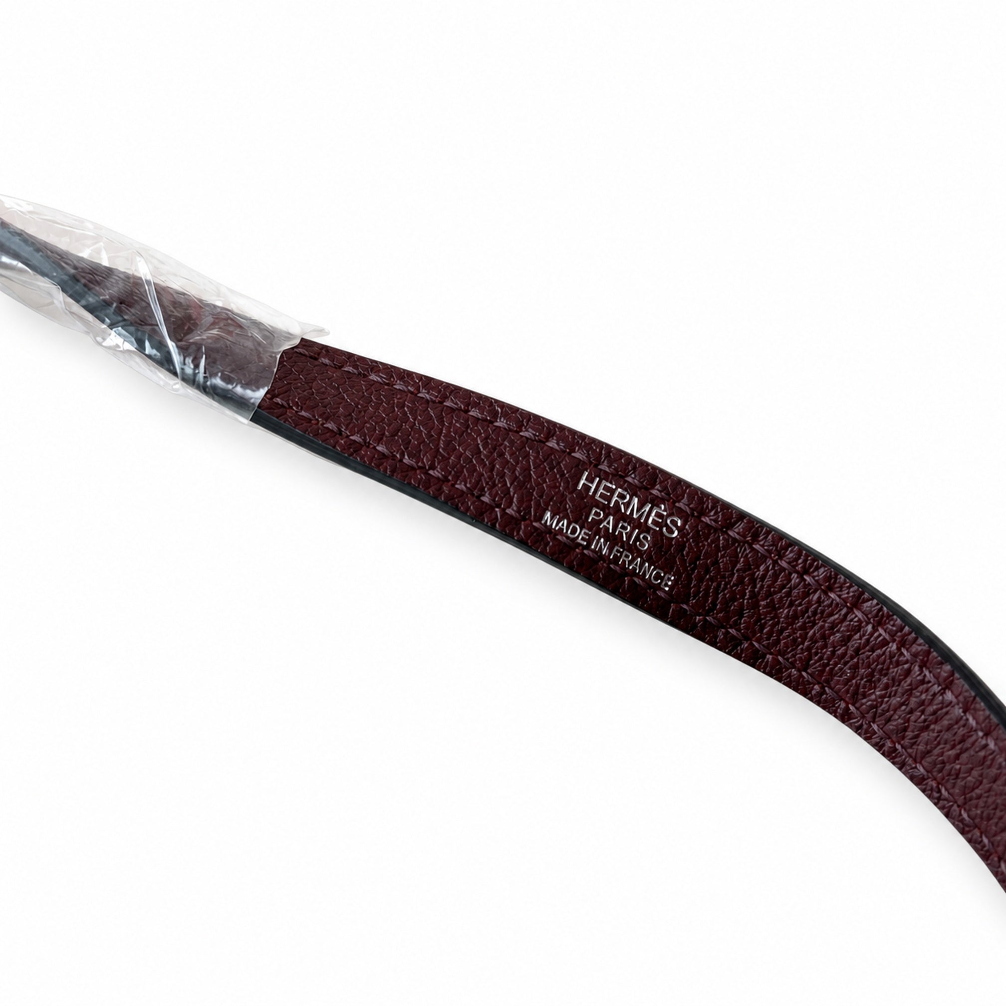Hermès Kelly Shoulder Two-Tone Bordeaux & Craie Epsom Palladium Hardware