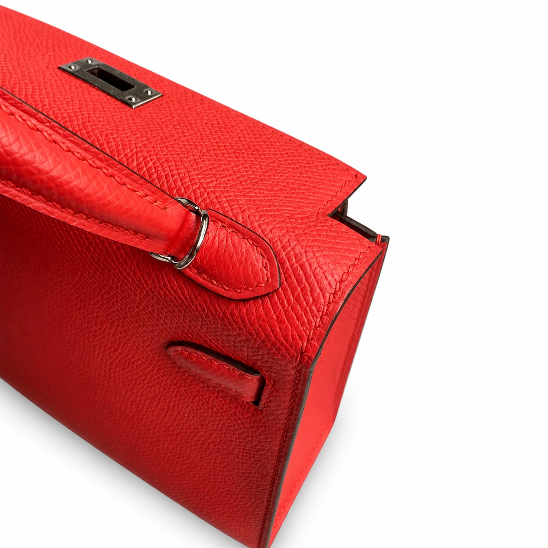 Hermès Kelly Sellier 19 Rouge Casaque Epsom Palladium Hardware