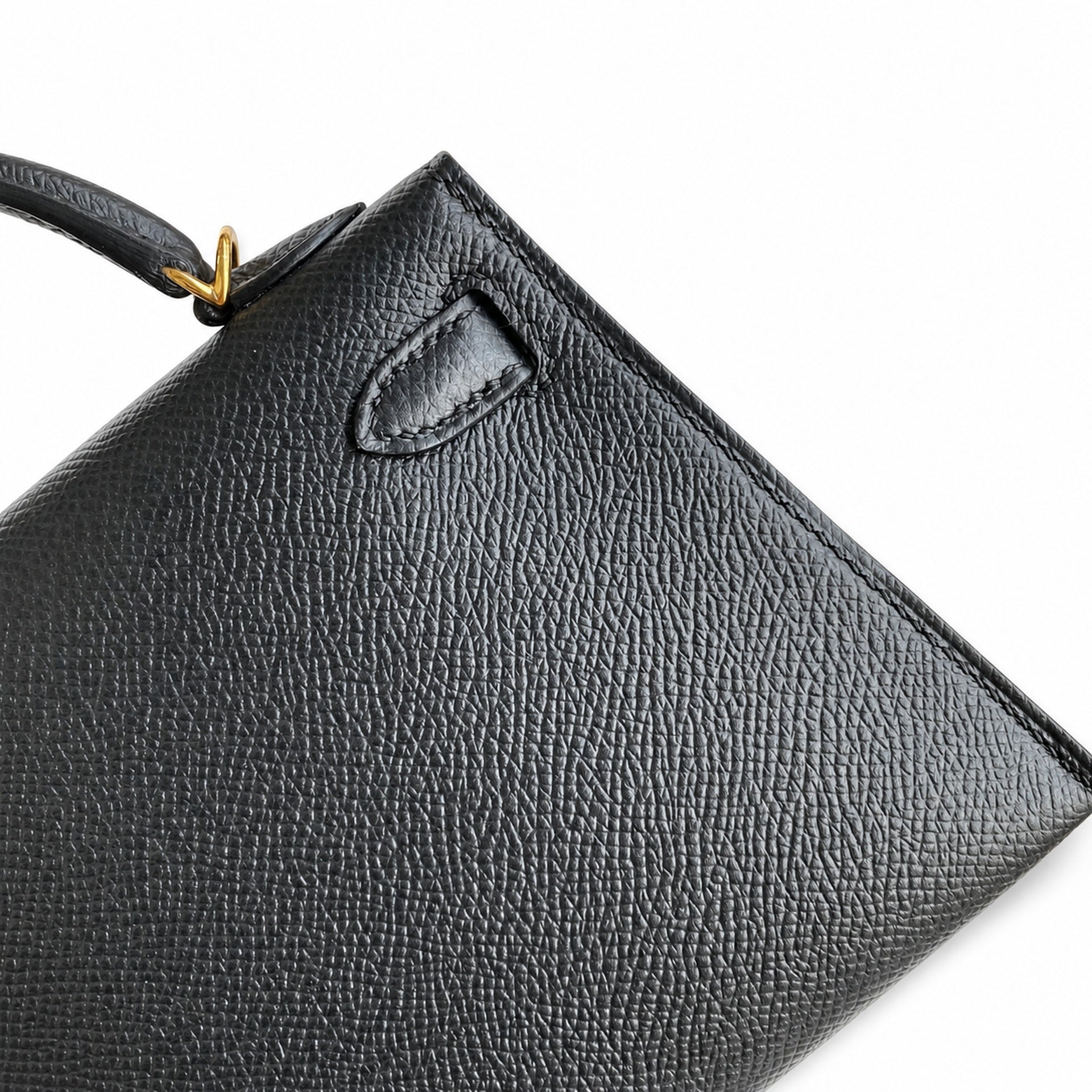 Hermès Mini Kelly II 19cm Noir Epsom Calf Leather Gold Hardware