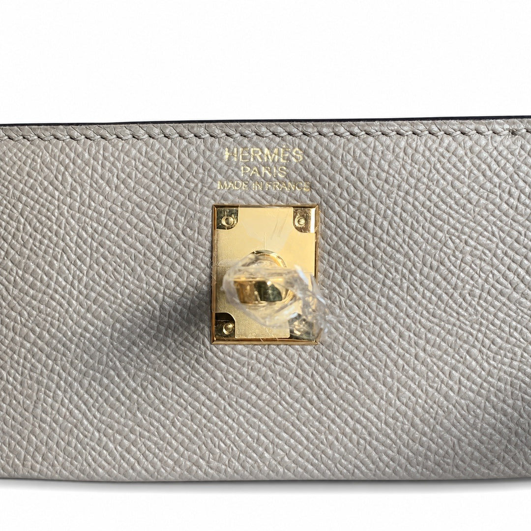 Hermès Kelly II 25cm Gris Asphalte Epsom Calf Leather Gold Hardware