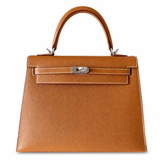 Hermès Kelly II 25cm Gold Epsom Calf Leather Gold Hardware
