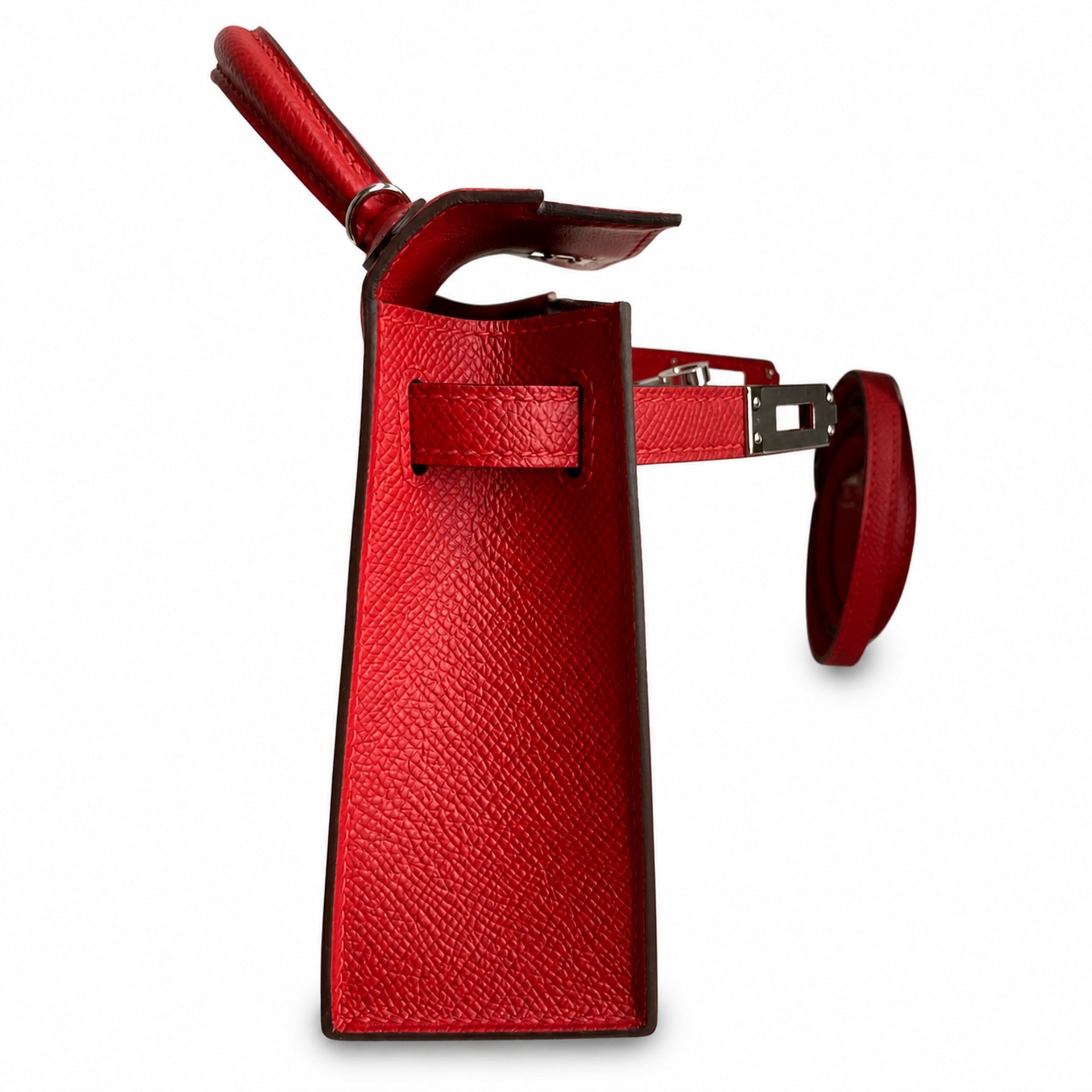 Hermès Kelly Sellier 19 Rouge Casaque Epsom Palladium Hardware