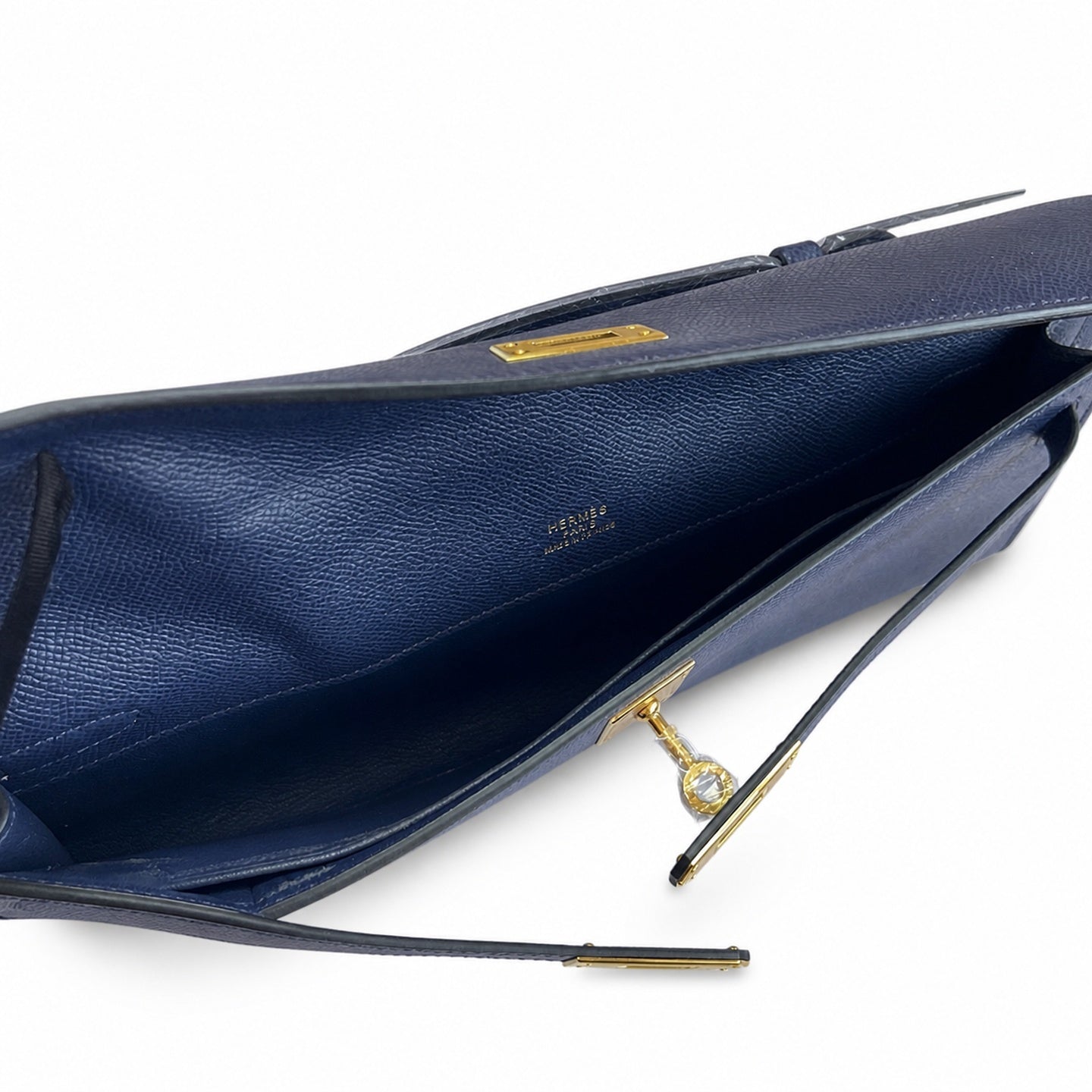 Hermès Kelly Cut 31 Clutch Epsom Leather Picture Dark Blue