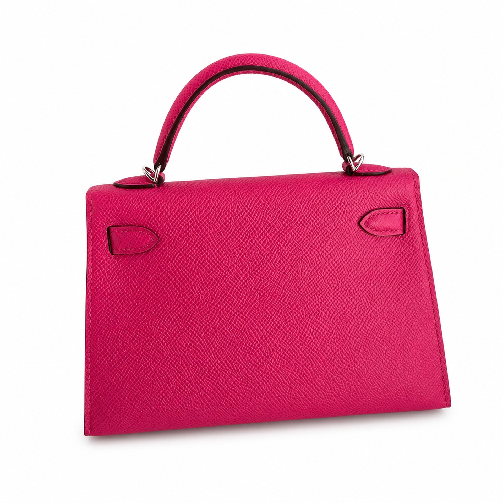 Hermès Kelly Sellier 19 Rose Jaipur Epsom Calf Leather Palladium Hardware